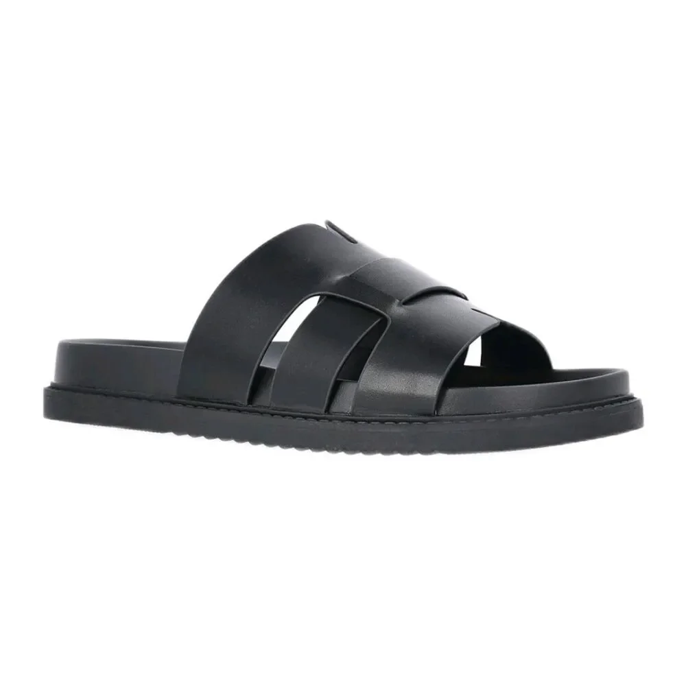 Madden NYC M-arcco Slide Sandals Black Men's Sise 10 NWT Original Box.